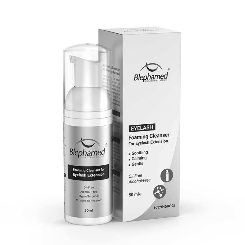 Blephamed-Foaming-Cleanser-for-Eyelash-Extension فوم پاک کننده پلک و مژه اکستنشن بلفامد